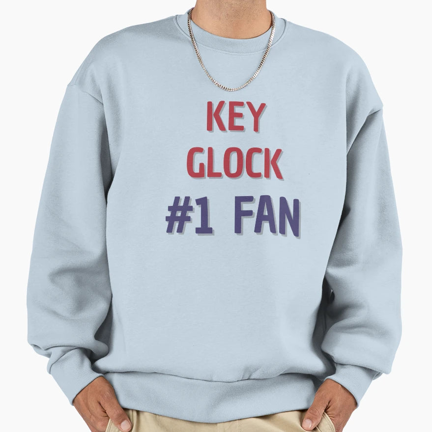 Key Glock 1 Fan Sweatshirt - Trendy Graphic Men Women - T-Shirt, Sweatshirt, Hoodie