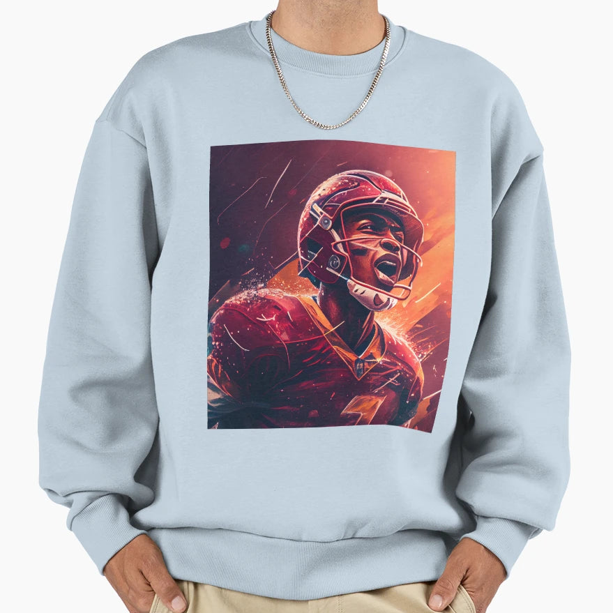 Quarterback General Charging Sweatshirt - Novelty Apparel for Adults - T-Shirt, Sweatshirt, Hoodie