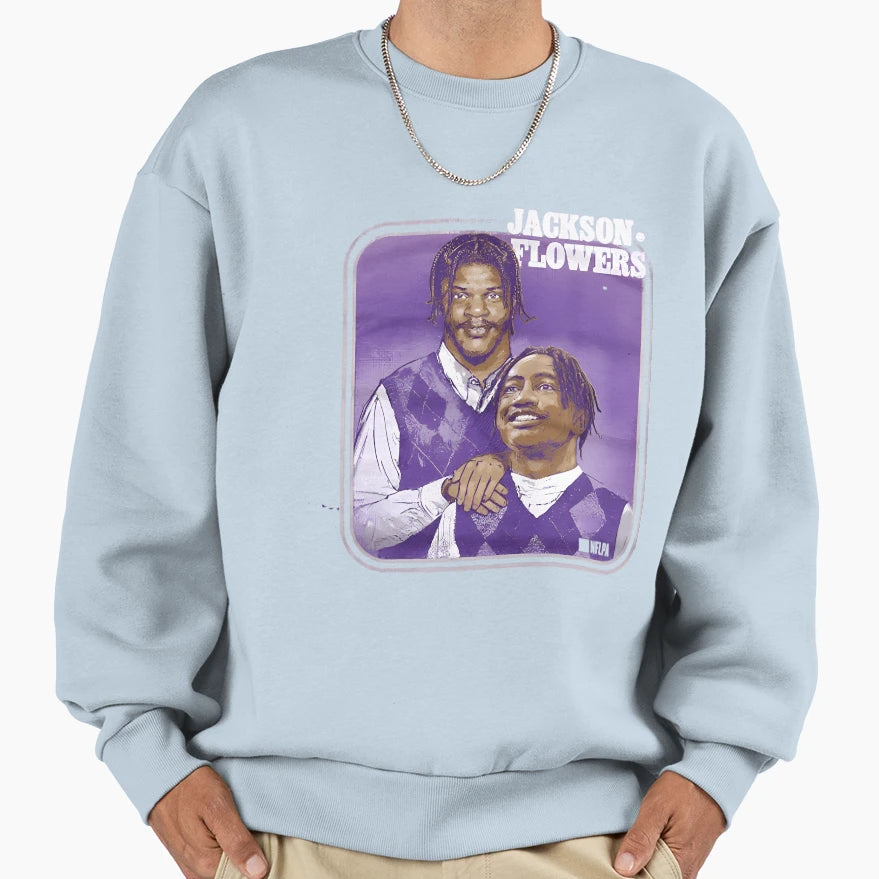 LJ And Zay Flowers Brothers Sweatshirt - Minimalist Print Men Women - T-Shirt, Sweatshirt, Hoodie