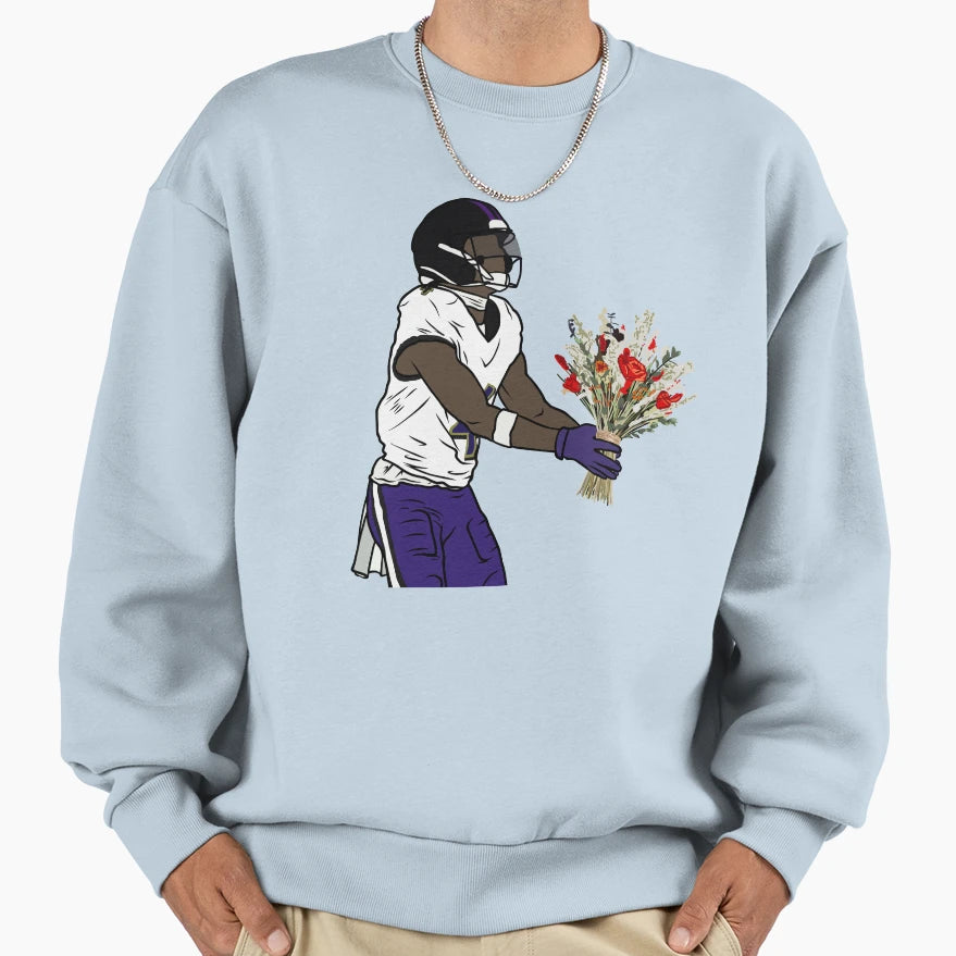 Zay Flowers Bouquet Celebration Sweatshirt - Novelty Apparel Unisex - T-Shirt, Sweatshirt, Hoodie