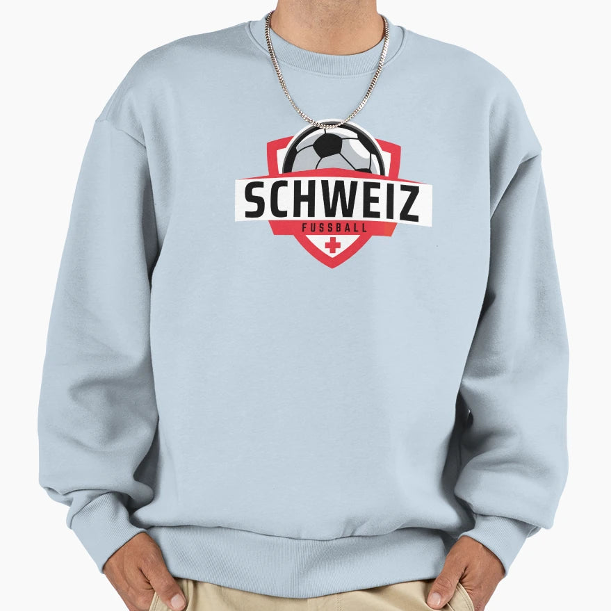 Switzerland Football Sweatshirt - Fun Novelty Design for Adults - T-Shirt, Sweatshirt, Hoodie
