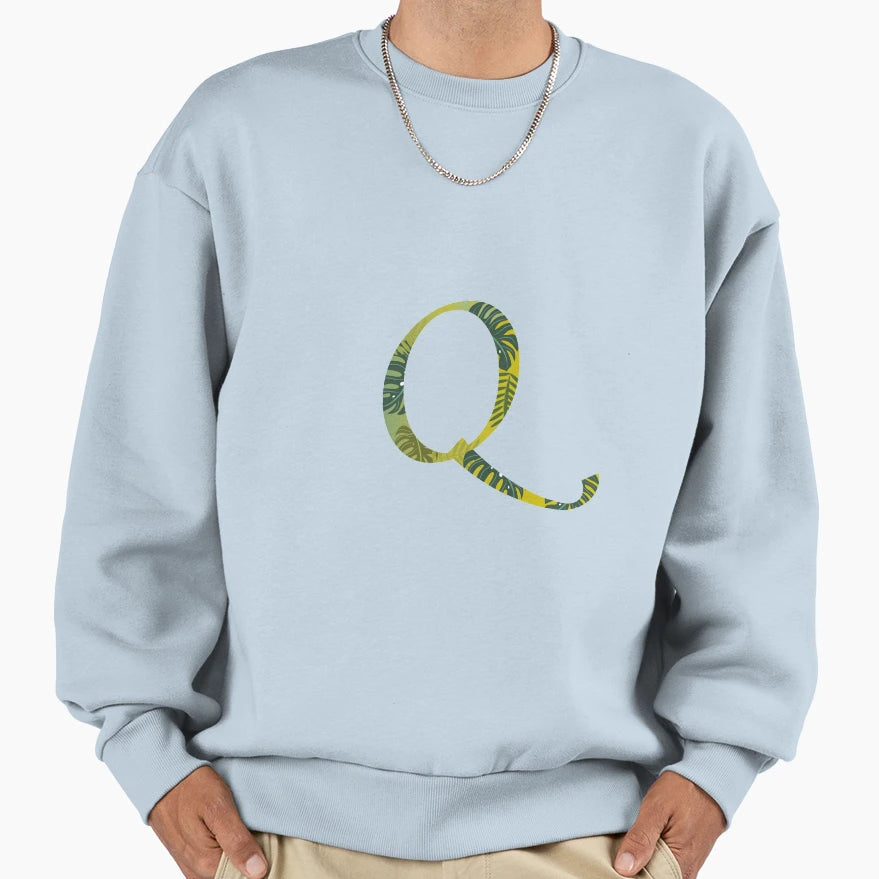 Letter Q Sweatshirt - Fun Novelty Design for Adults - T-Shirt, Sweatshirt, Hoodie