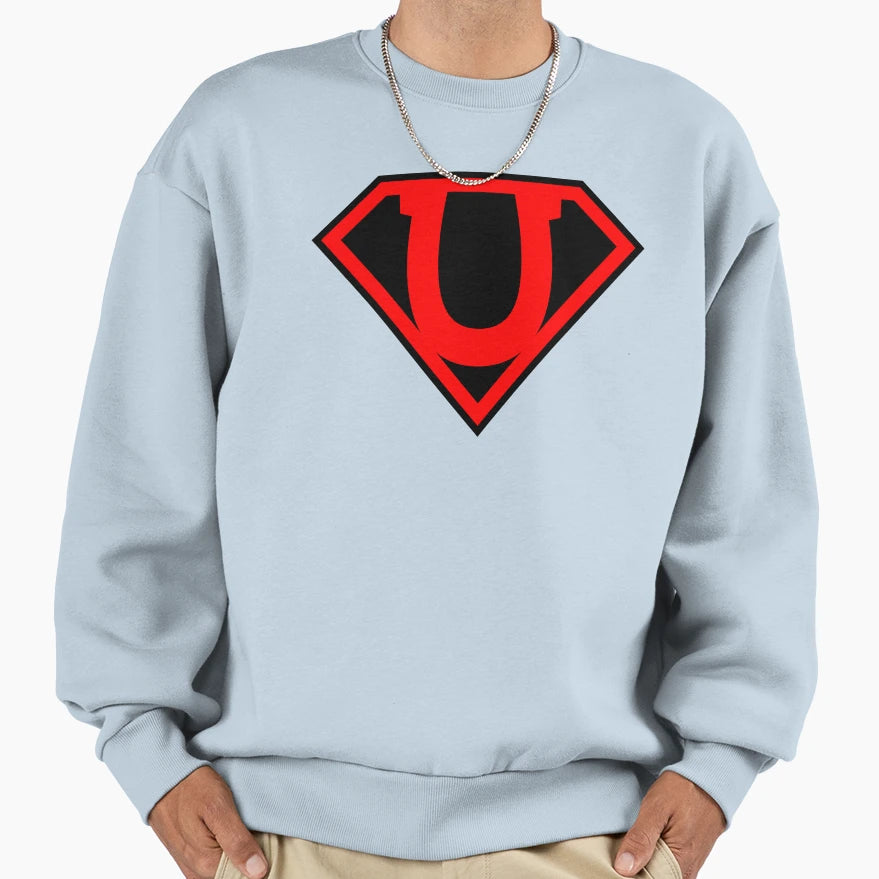 Letter U Super Letter Vol 3 Sweatshirt - Aesthetic Graphic Men Women - T-Shirt, Sweatshirt, Hoodie
