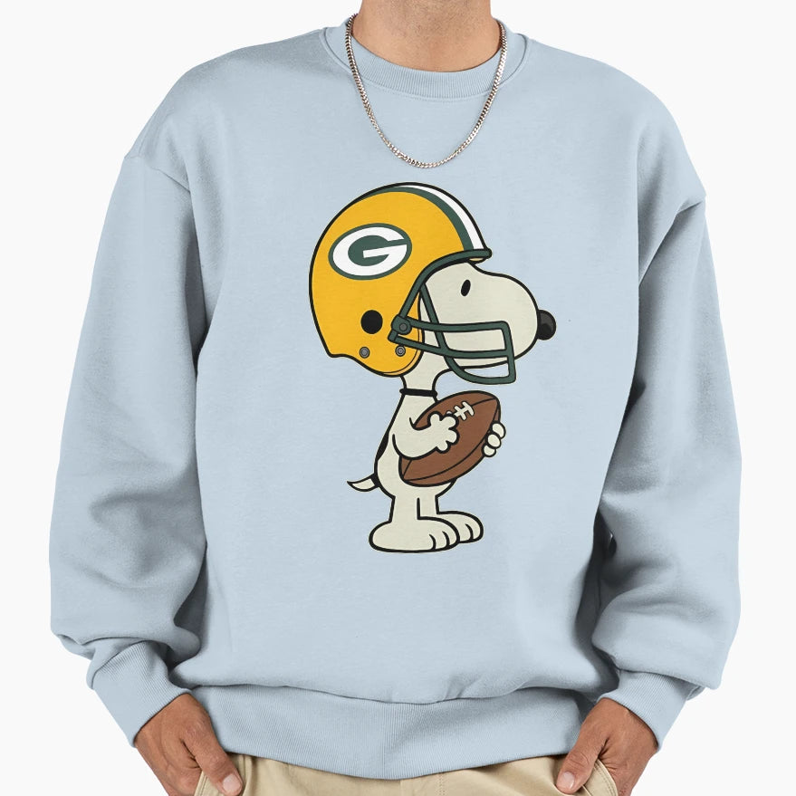 Snoopy Green Bay Packers Game Day Sweatshirt - Custom Art Print Unisex - T-Shirt, Sweatshirt, Hoodie