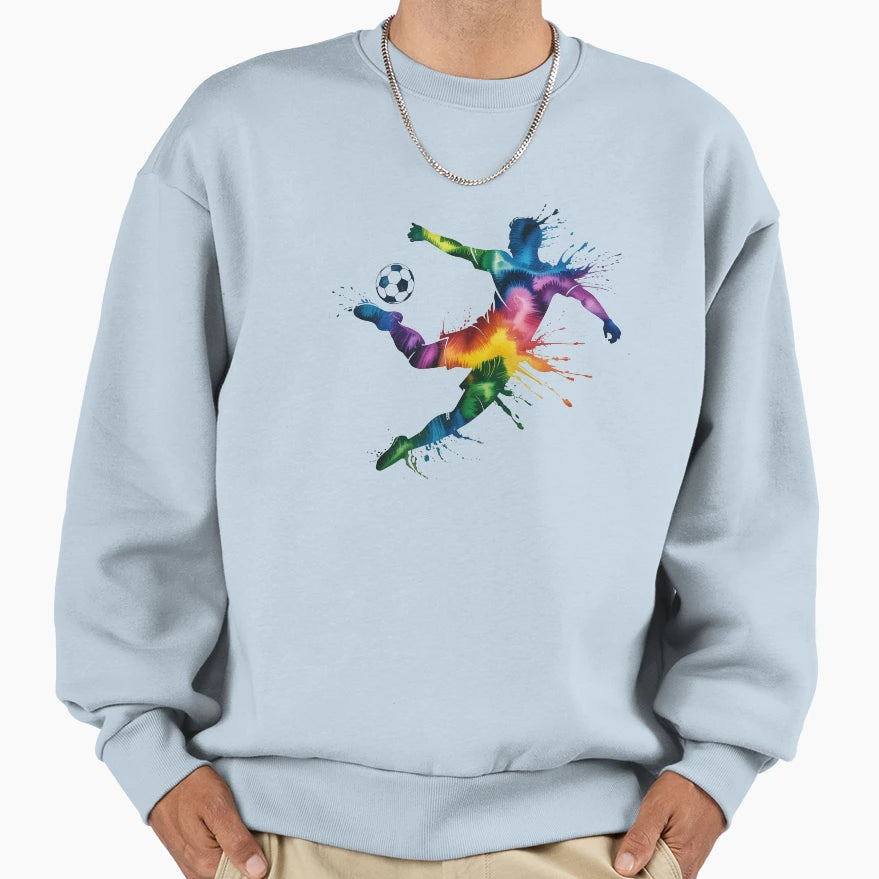 Soccer Kick Sweatshirt - Minimalist Print Men Women - T-Shirt, Sweatshirt, Hoodie