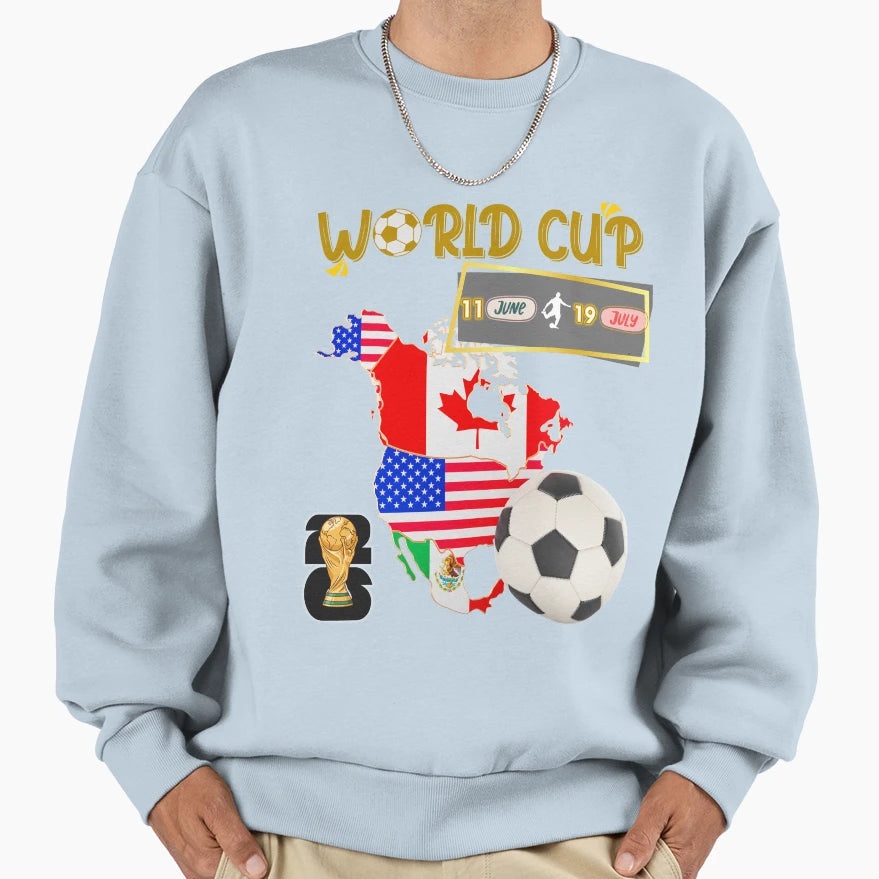 World Cup 2026 North America Usa Sweatshirt - Aesthetic Graphic Unisex - T-Shirt, Sweatshirt, Hoodie