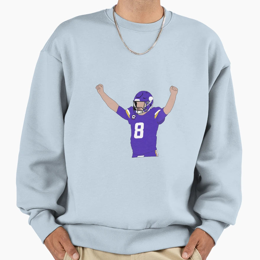 Minnesota Viking Kirk Cousins Sweatshirt - Unique Graphic Unisex - T-Shirt, Sweatshirt, Hoodie