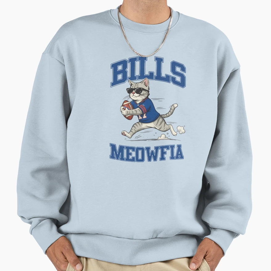 Cat Lovers Buffalo Bills Sweatshirt - Unique Graphic for Adults - T-Shirt, Sweatshirt, Hoodie
