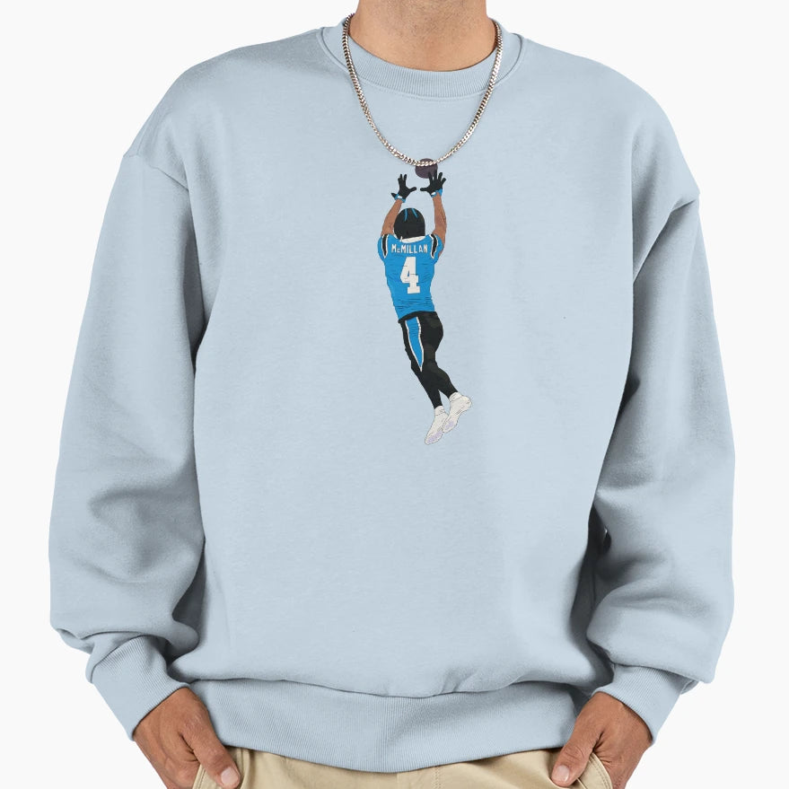 Tetairoa Mcmillan Celebrating Carolina Sweatshirt - Unique Graphic Unisex - T-Shirt, Sweatshirt, Hoodie