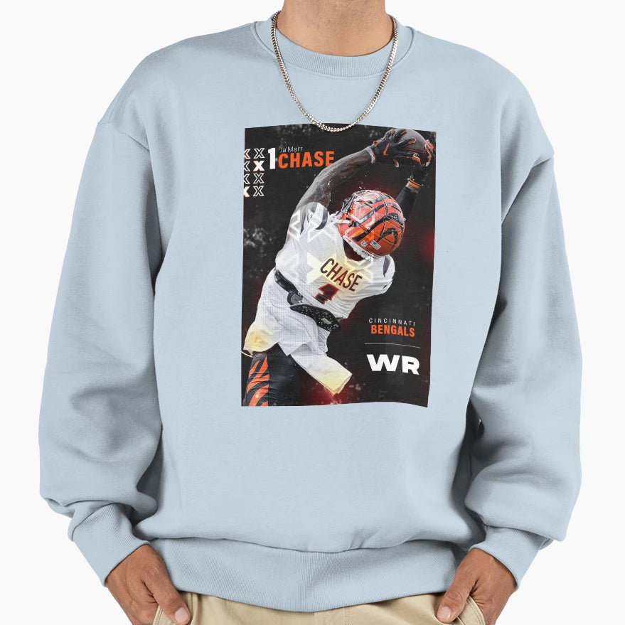 Jamarr Chase Sweatshirt - Aesthetic Graphic for Adults - T-Shirt, Sweatshirt, Hoodie