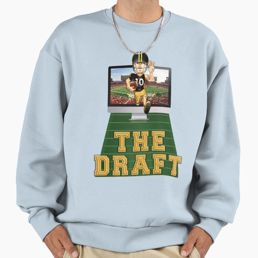 Draft Ffl Fantasy Football League Sweatshirt - Novelty Apparel for Adults - T-Shirt, Sweatshirt, Hoodie