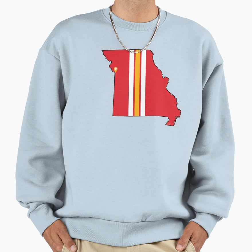 Kansas City Football Sweatshirt - Aesthetic Graphic Unisex - T-Shirt, Sweatshirt, Hoodie