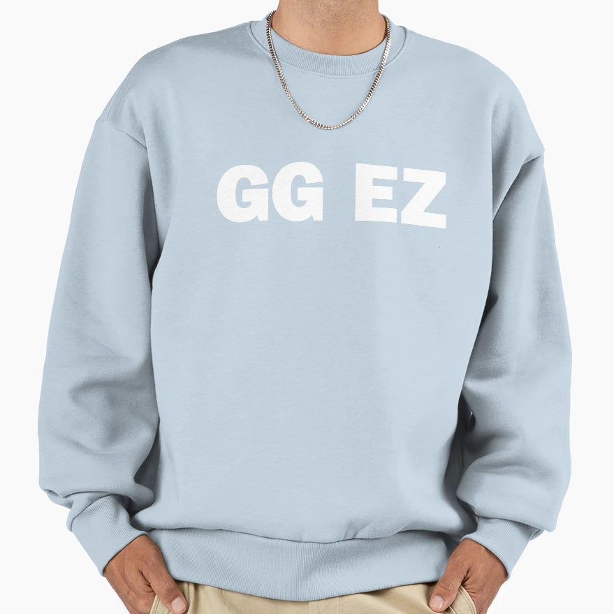 Gg Ez Gamer Gaming Good Game Sweatshirt - Aesthetic Graphic Men Women - T-Shirt, Sweatshirt, Hoodie