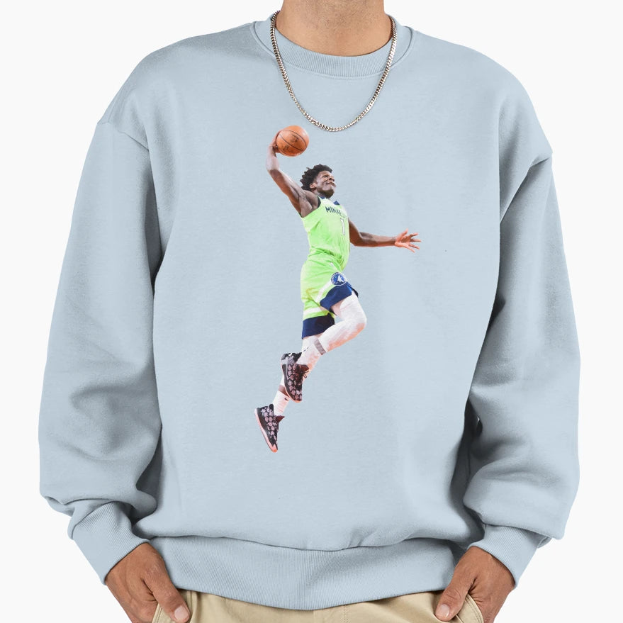 Anthony Edwards 1 High Dunk Sweatshirt - Fun Novelty Design Men Women - T-Shirt, Sweatshirt, Hoodie