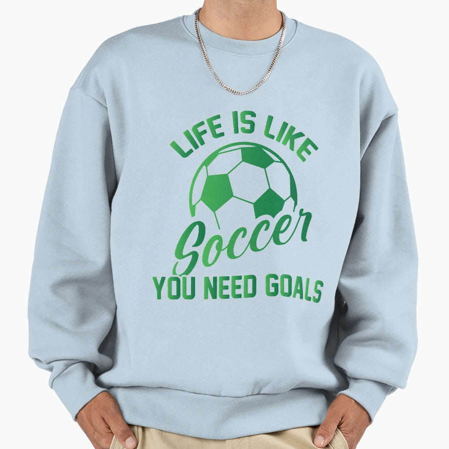 Soccer Sweatshirt - Casual Everyday Wear for Adults - T-Shirt, Sweatshirt, Hoodie