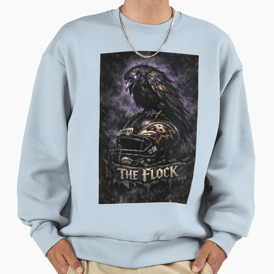 Baltimore Ravens Sweatshirt - Minimalist Print Men Women - T-Shirt, Sweatshirt, Hoodie