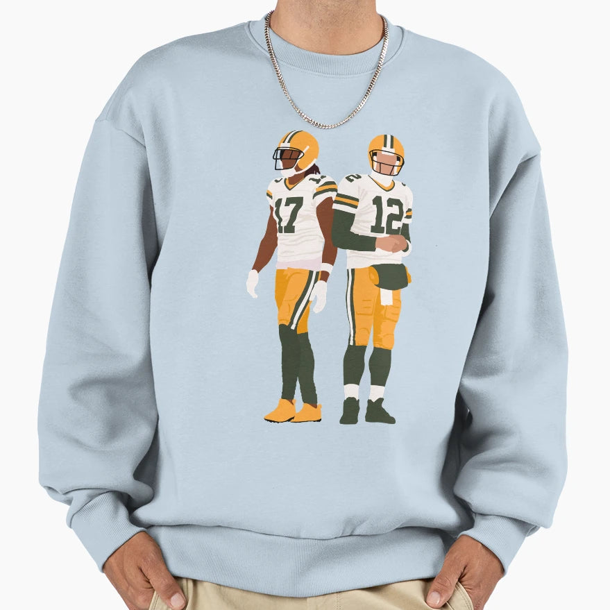 Davante Rodgers Illustration Sweatshirt - Aesthetic Graphic Men Women - T-Shirt, Sweatshirt, Hoodie