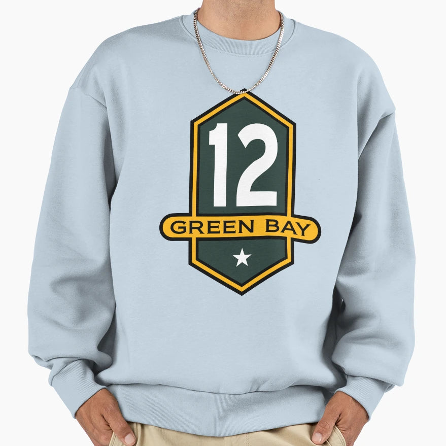 Rodgers Emblem Sweatshirt - Novelty Apparel Unisex - T-Shirt, Sweatshirt, Hoodie