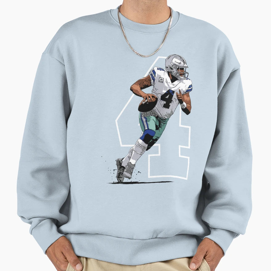 Prescott Dallas Football Sweatshirt - Fun Novelty Design Men Women - T-Shirt, Sweatshirt, Hoodie