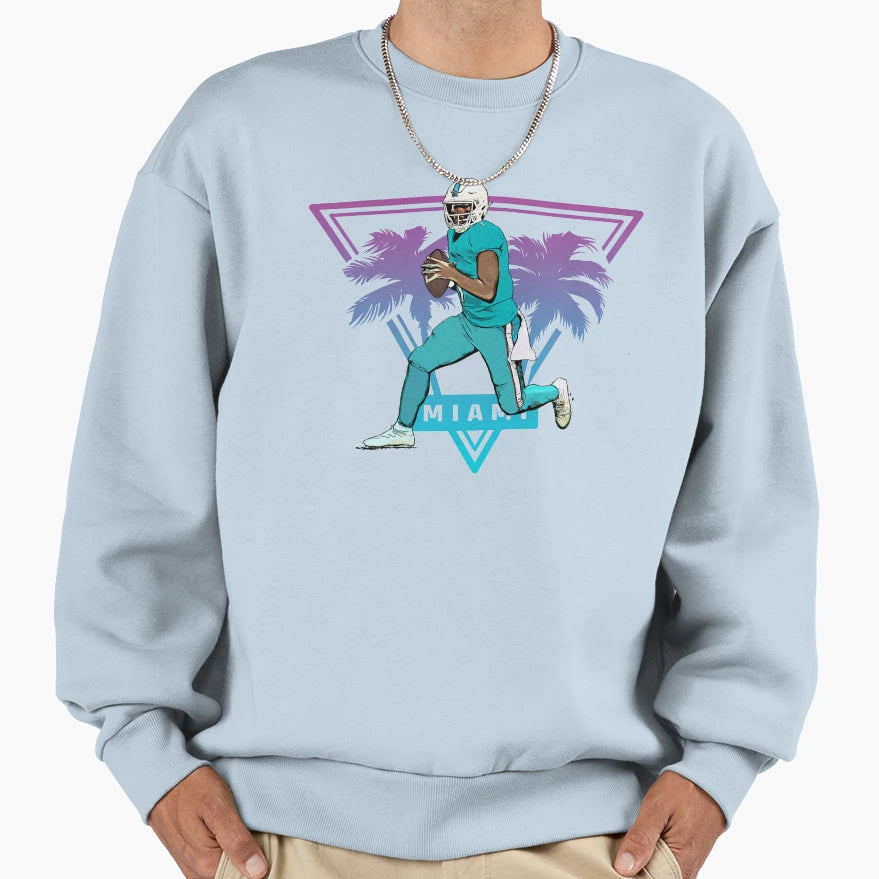 Miami Hype Sweatshirt - Casual Everyday Wear Men Women - T-Shirt, Sweatshirt, Hoodie