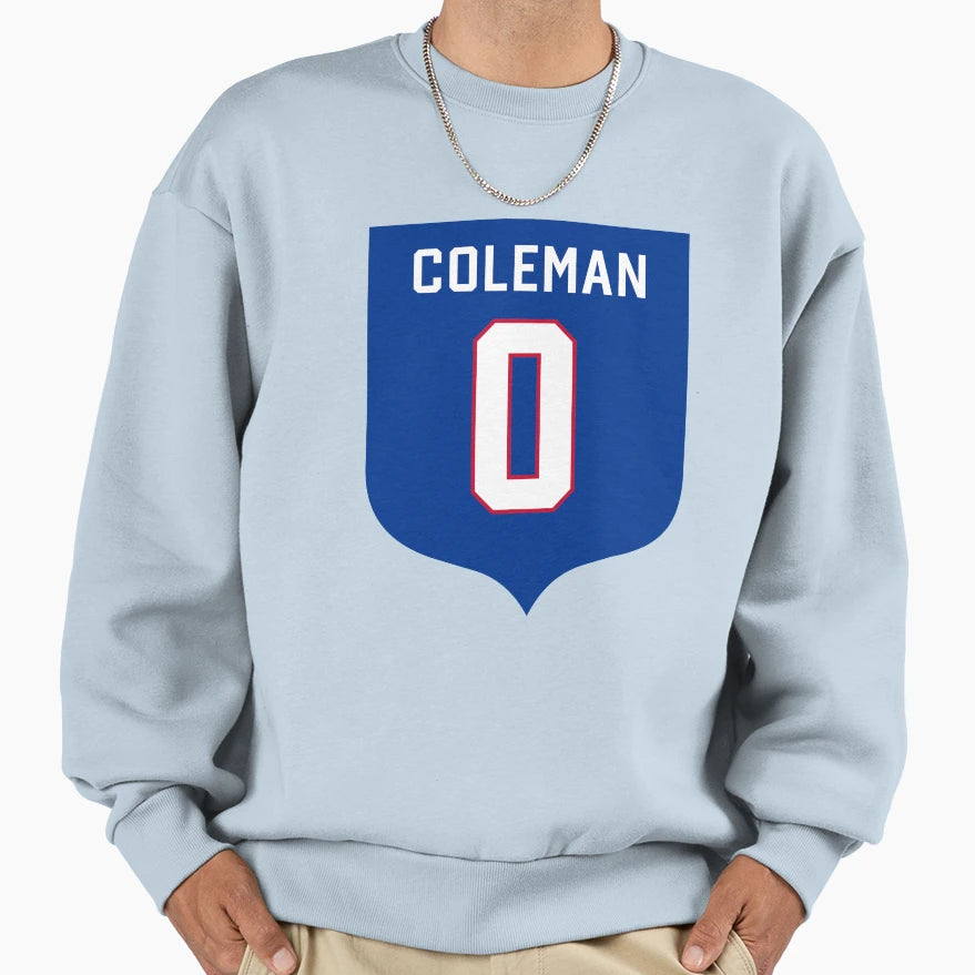 Keon Coleman 0 Emblem Sweatshirt - Graphic Print Men Women - T-Shirt, Sweatshirt, Hoodie