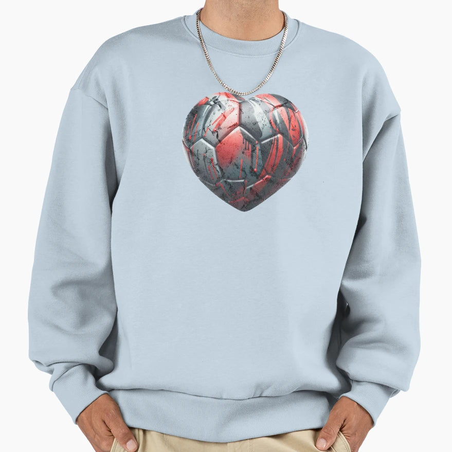 Valentines Soccer Sweatshirt - Fun Novelty Design for Adults - T-Shirt, Sweatshirt, Hoodie