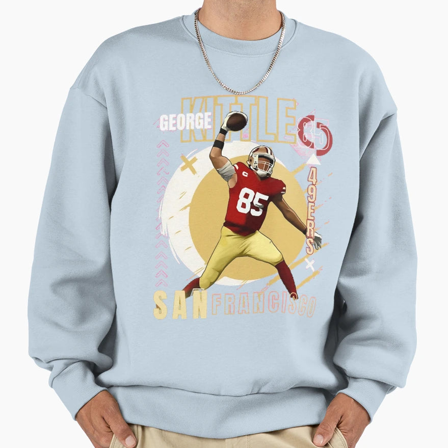 George Krieger Sport Kittle Heart Sweatshirt - Graphic Print Men Women - T-Shirt, Sweatshirt, Hoodie