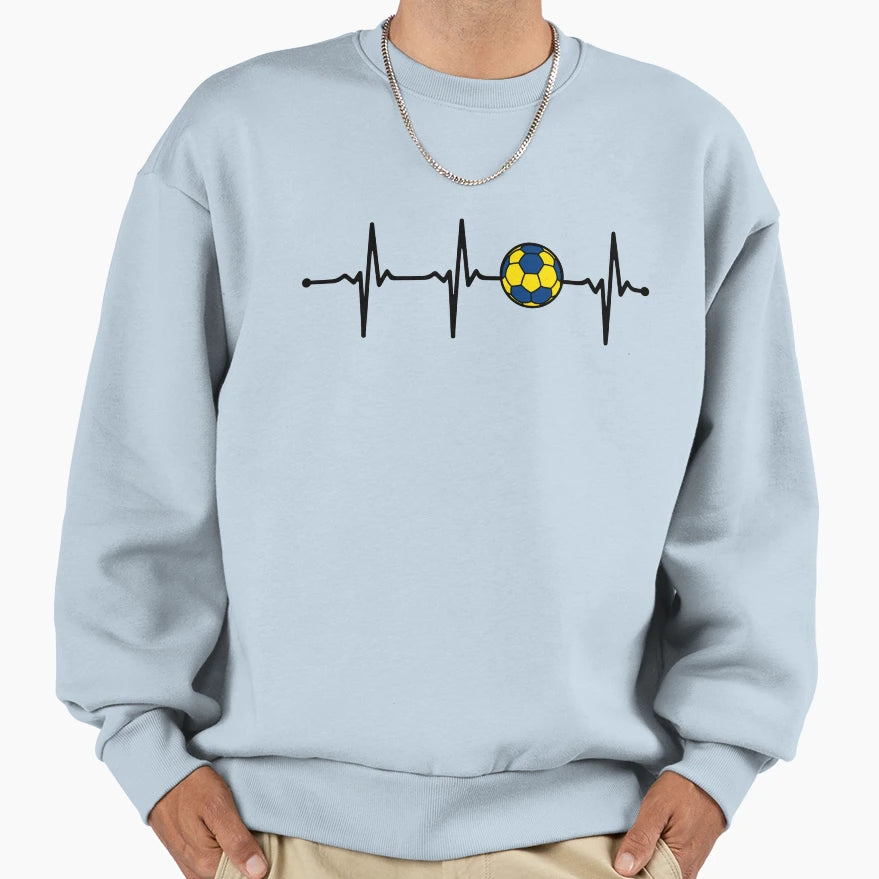 Handball Ball Ecg Minimalist Sweatshirt - Streetwear Style Men Women - T-Shirt, Sweatshirt, Hoodie
