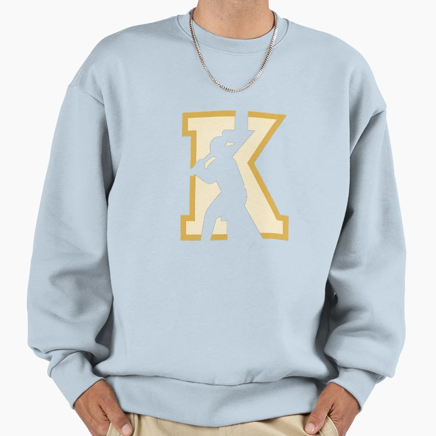 K Strikeout Baseball Sweatshirt - Casual Everyday Wear Men Women - T-Shirt, Sweatshirt, Hoodie
