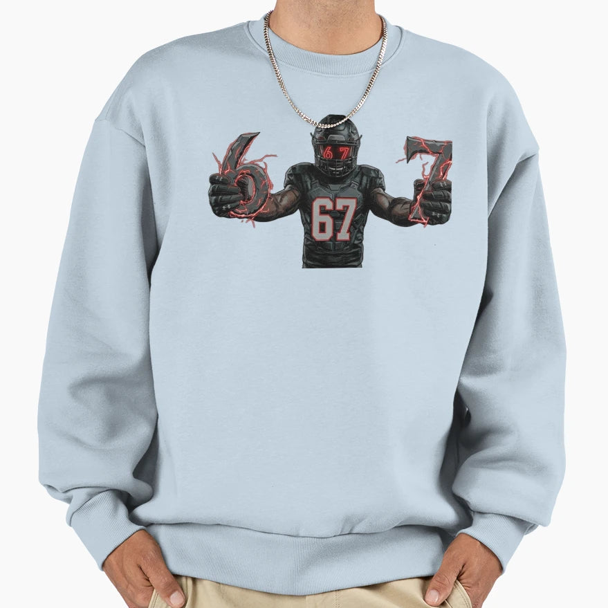 67 Dominance Gridiron Power Sweatshirt - Aesthetic Graphic Unisex - T-Shirt, Sweatshirt, Hoodie