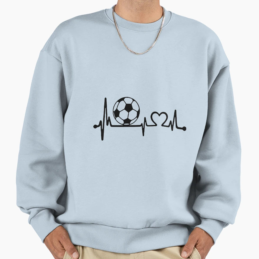Love Football Soccer Evolution Sweatshirt - Fun Novelty Design Unisex - T-Shirt, Sweatshirt, Hoodie