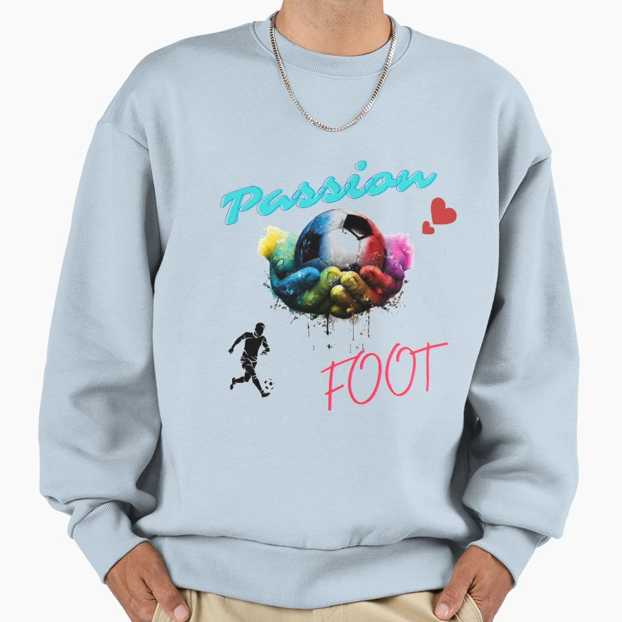 Passion Football Sweatshirt - Aesthetic Graphic Men Women - T-Shirt, Sweatshirt, Hoodie