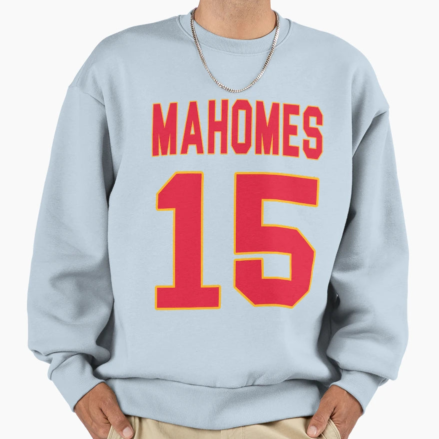 Mahomes Sweatshirt - Minimalist Print for Adults - T-Shirt, Sweatshirt, Hoodie