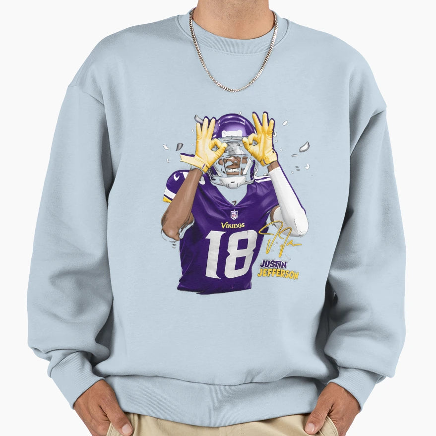 JJ Minnesota Griddy Sweatshirt - Graphic Print Unisex - T-Shirt, Sweatshirt, Hoodie