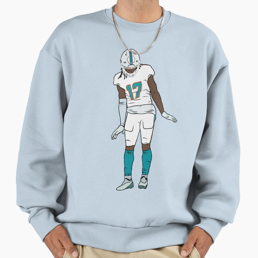 Jaylen Waddle Celebration Sweatshirt - Novelty Apparel Men Women - T-Shirt, Sweatshirt, Hoodie