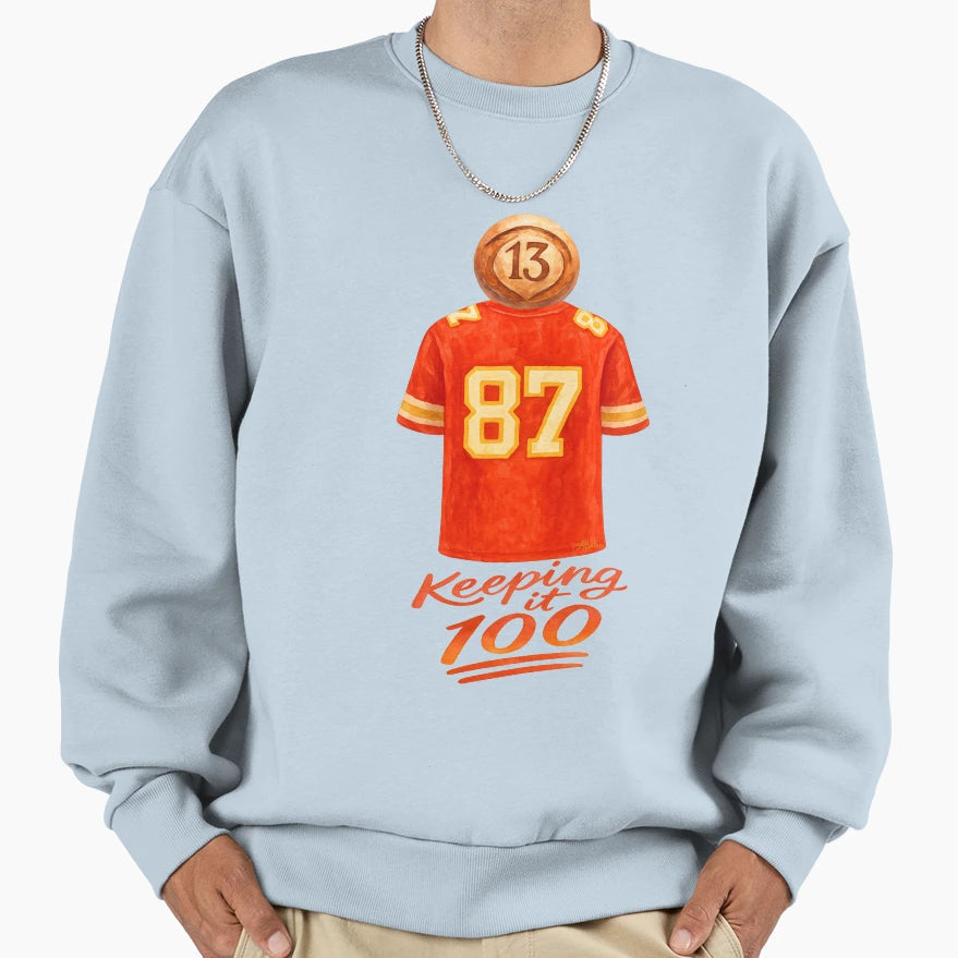 It Adds Up Keeping It 100 Sweatshirt - Novelty Apparel Unisex - T-Shirt, Sweatshirt, Hoodie