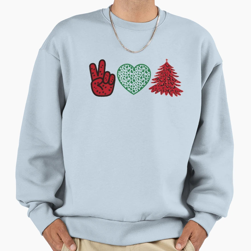 Peace Love Family Sweatshirt - Streetwear Style for Adults - T-Shirt, Sweatshirt, Hoodie