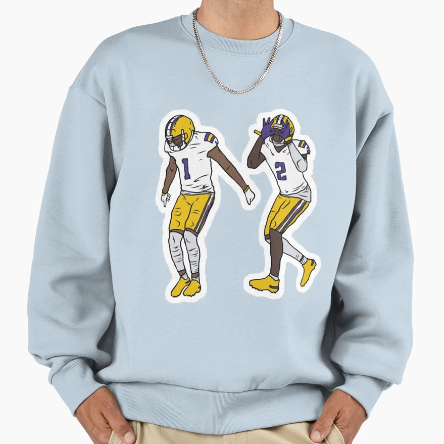 Griddy Duo Sweatshirt - Custom Art Print Unisex - T-Shirt, Sweatshirt, Hoodie
