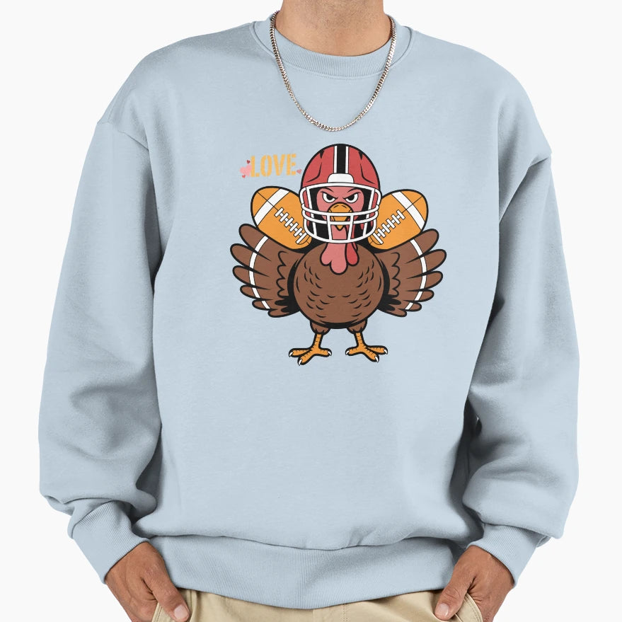Love Rugby Power Passion Brotherhood Sweatshirt - Trendy Graphic Unisex - T-Shirt, Sweatshirt, Hoodie