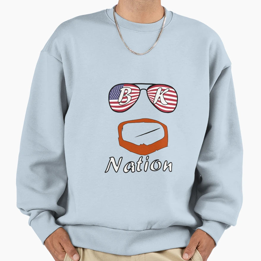 Bk Nation Logo Sweatshirt - Streetwear Style Unisex - T-Shirt, Sweatshirt, Hoodie