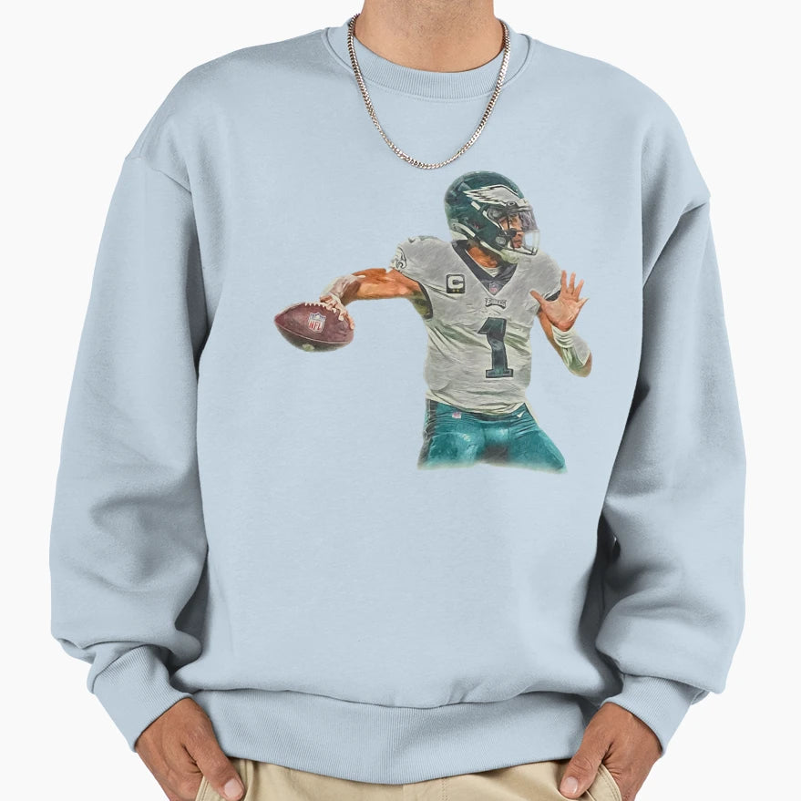 1 Touchdown Player Sports Sweatshirt - Minimalist Print Men Women - T-Shirt, Sweatshirt, Hoodie