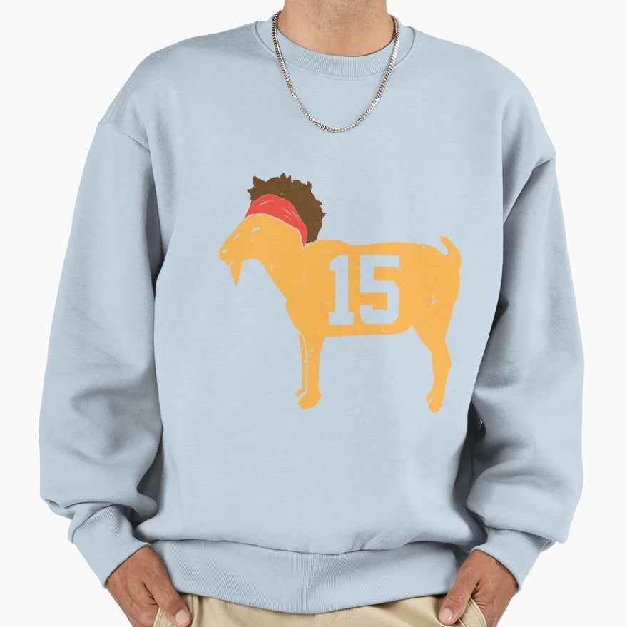 Goat Number 15 Mvp Sweatshirt - Trendy Graphic Men Women - T-Shirt, Sweatshirt, Hoodie