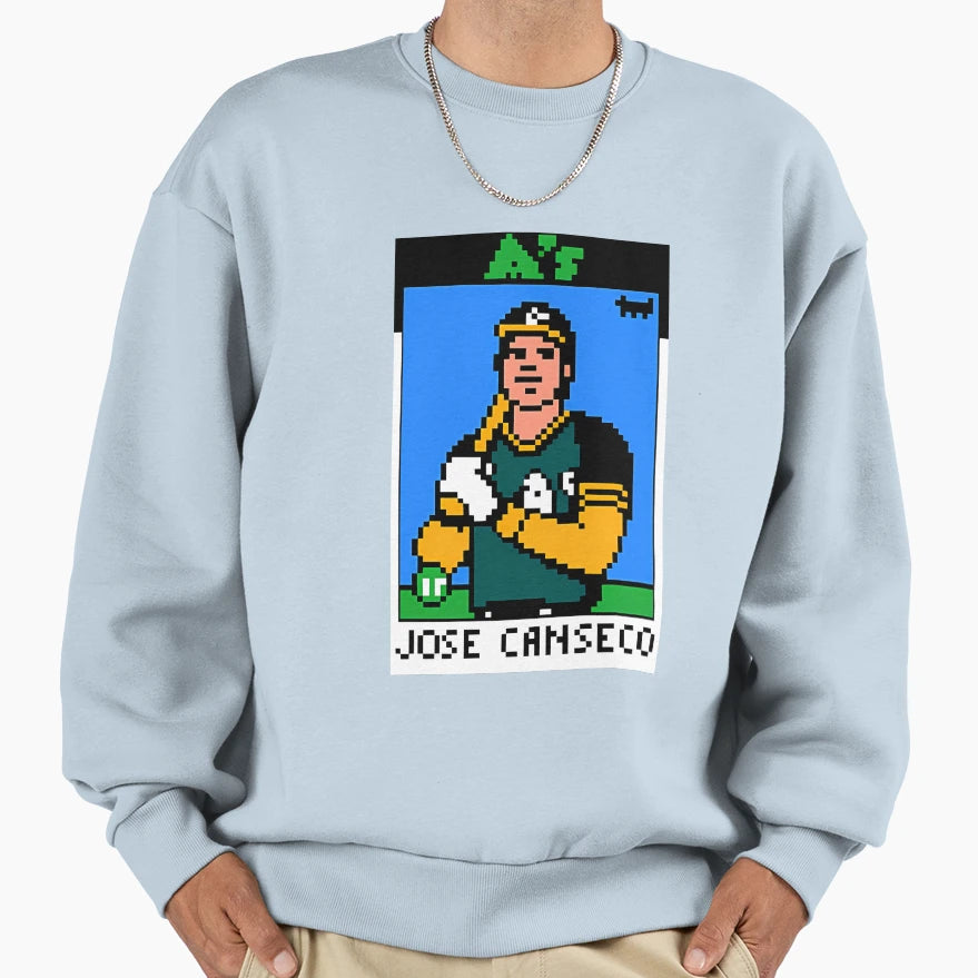Jose Canseco Oakland As Pixel Sweatshirt - Streetwear Style Unisex - T-Shirt, Sweatshirt, Hoodie