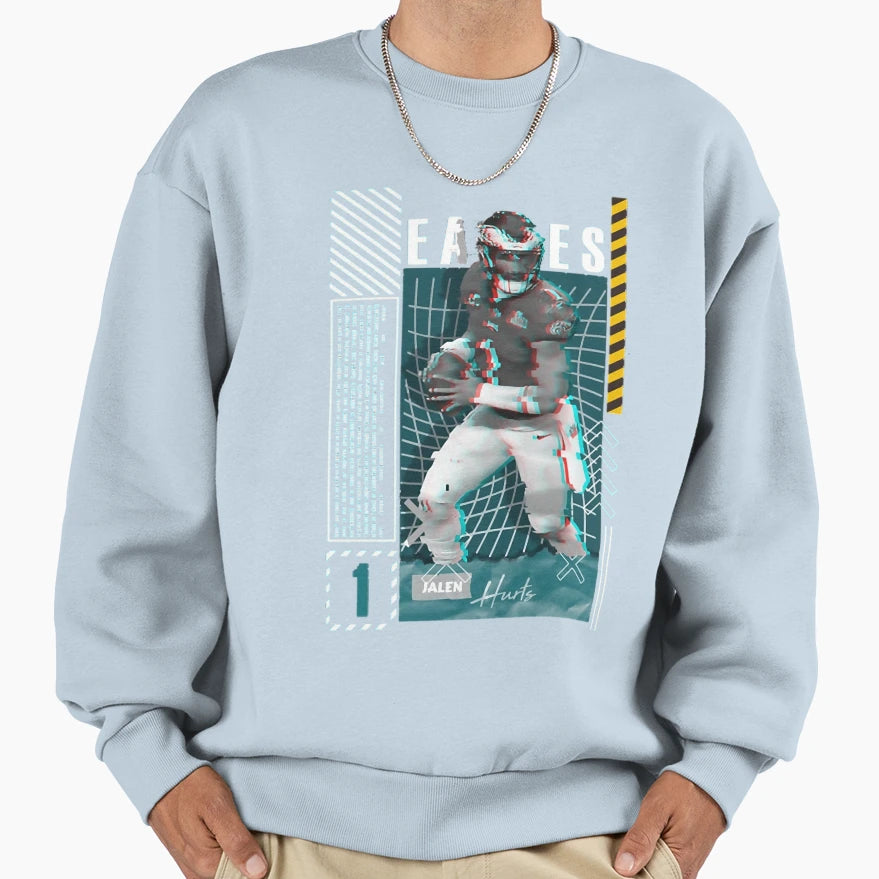 Player Football Sports Quarterback Sweatshirt - Novelty Apparel for Adults - T-Shirt, Sweatshirt, Hoodie