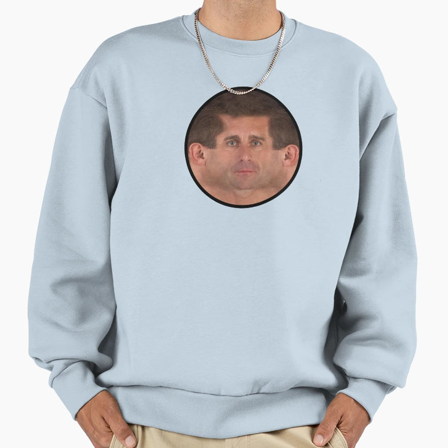 Steve Carells Face Unwrapped Sweatshirt - Unique Graphic Unisex - T-Shirt, Sweatshirt, Hoodie