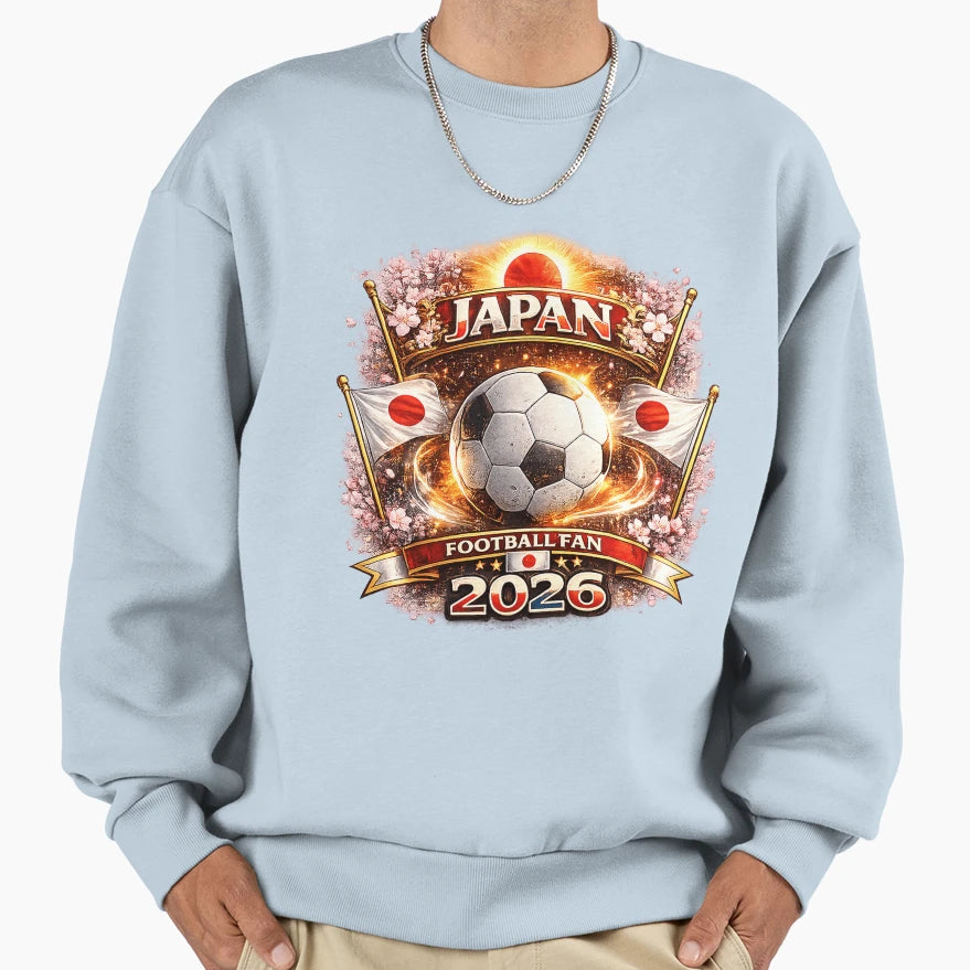 Japan Football Fan Soccer Pride Sweatshirt - Streetwear Style Unisex - T-Shirt, Sweatshirt, Hoodie