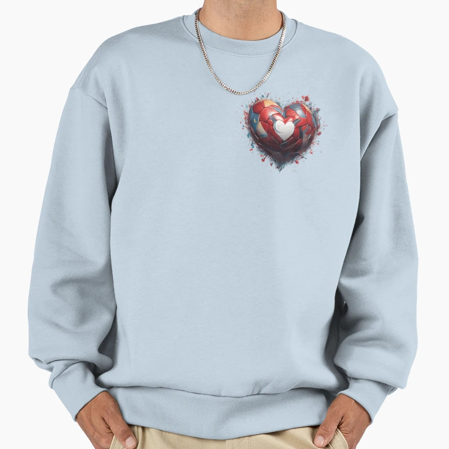 Simbolo De Amor Al Futbol Sweatshirt - Fun Novelty Design for Adults - T-Shirt, Sweatshirt, Hoodie