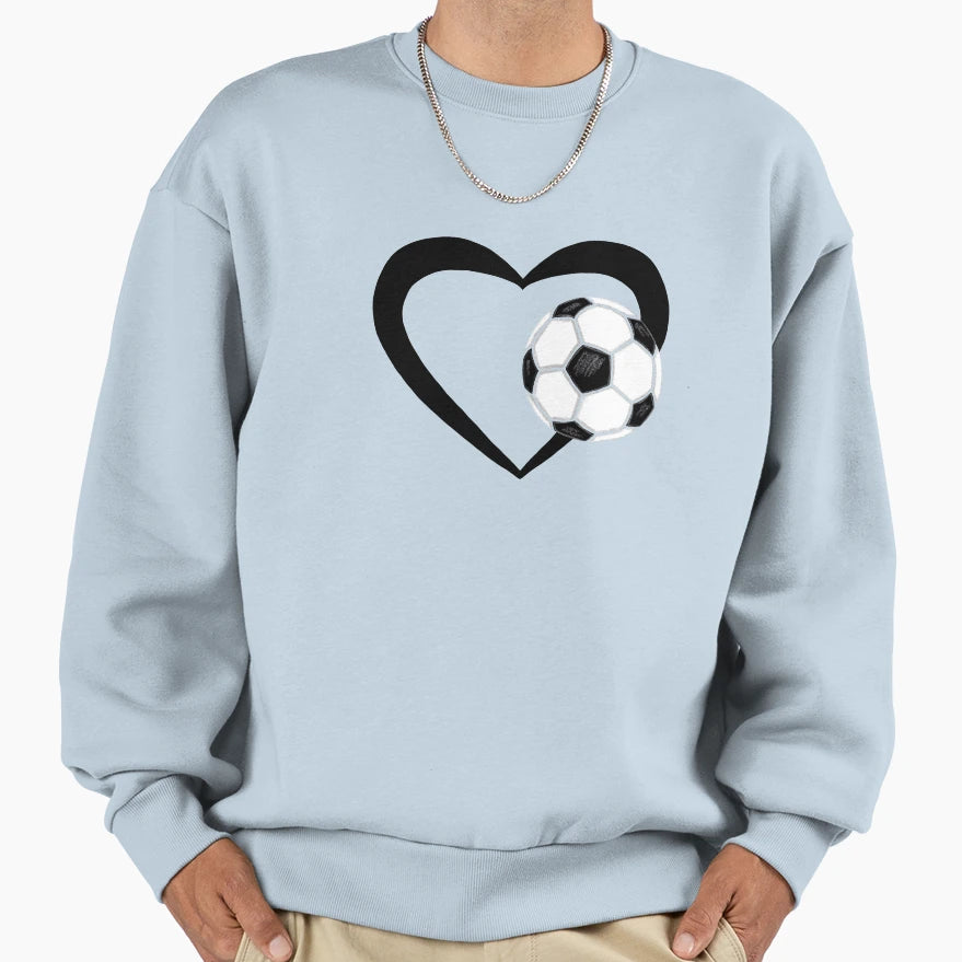 Heart Football Sweatshirt - Unique Graphic Men Women - T-Shirt, Sweatshirt, Hoodie