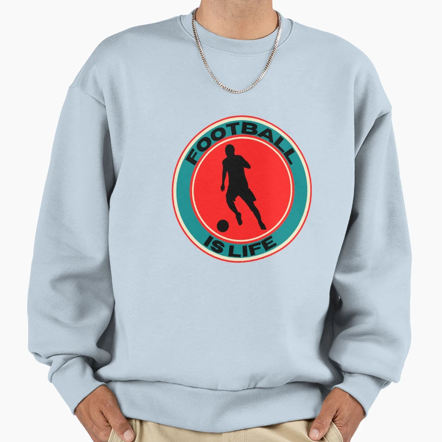 Football Is Life Sweatshirt - Custom Art Print for Adults - T-Shirt, Sweatshirt, Hoodie