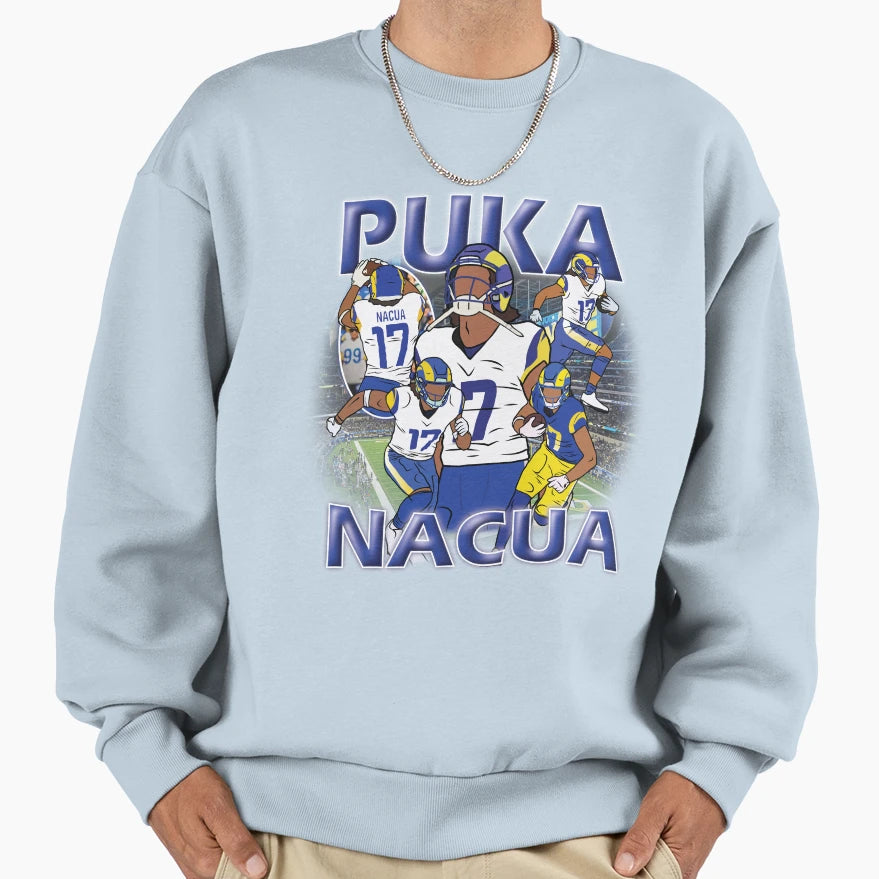 Puka Nacua Sweatshirt - Unique Graphic Unisex - T-Shirt, Sweatshirt, Hoodie